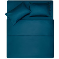 КПБ 1.5сп ARDESTO Mix&Match, підковдра 160х220см, простирадло 180х240см, наволочки (2) 50х70см, 100% бавовна, сатин, синій