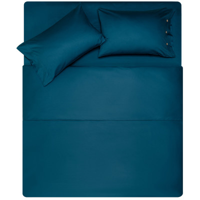 КПБ 1.5сп ARDESTO Mix&Match, підковдра 160х220см, простирадло 180х240см, наволочки (2) 50х70см, 100% бавовна, сатин, синій