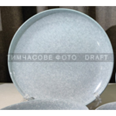 ARDESTO Тарілка десертна Loreto, 19см, порцеляна, блакитний ARDESTO Тарілка десертна Loreto, 19см, порцеляна, блакитний