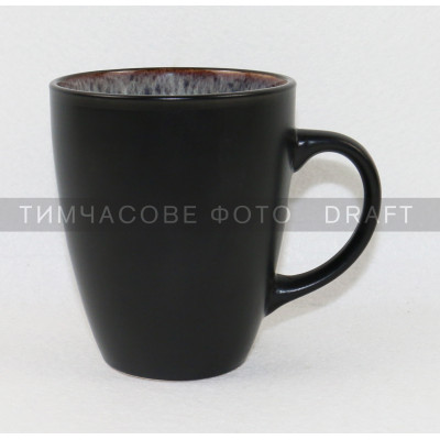 ARDESTO Чашка Bolzano, 380мл, кераміка, чорно-коричневий ARDESTO Чашка Bolzano, 380мл, кераміка, чорно-коричневий