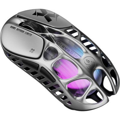 Миша GravaStar Mercury X, BT/WL/USB-A, RGB, сірий Миша GravaStar Mercury X, BT/WL/USB-A, RGB, сірий