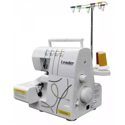 Оверлок LEADER VS325D, 100Вт, 10 оп., (4, 3, 2-х ниткові шви), білий Оверлок LEADER VS325D, 100Вт, 10 оп., (4, 3, 2-х ниткові шви), білий