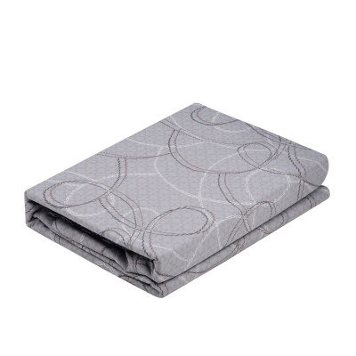 КПБ 1,5сп ARDESTO Gloria, підковдра 160х220см, простирадло 160х220см, наволочки (2) 50х70см, 100% бавовна, сатин, геометрія, сіро-синій