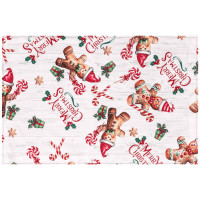 Серветка серв. ARDESTO Christmas Gingerbread 30х45см, 100% поліестер, червоний