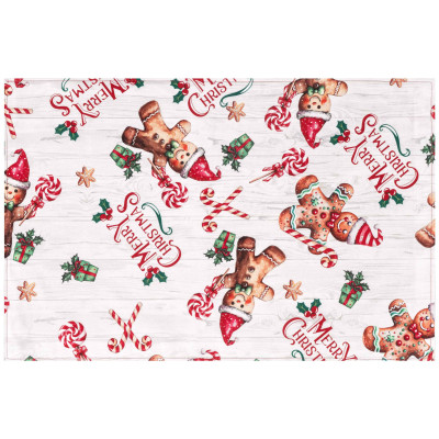 Серветка серв. ARDESTO Christmas Gingerbread 30х45см, 100% поліестер, червоний