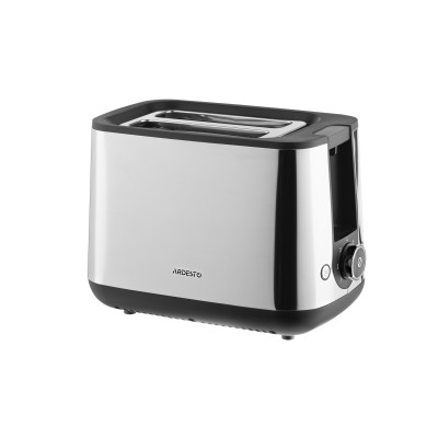 Тостер Ardesto Steel Collection 800Вт, метал/пластик, сріблясто- чорний (T-K200)