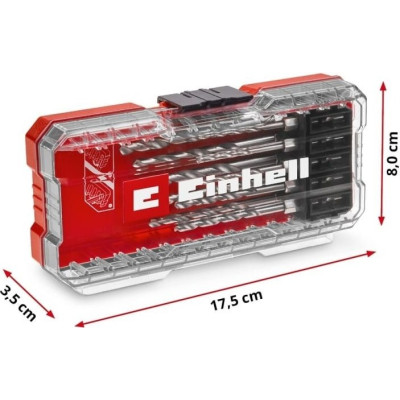 Набір свердел по металу Einhell HSS, 10 шт, 2-6.5мм, кейс