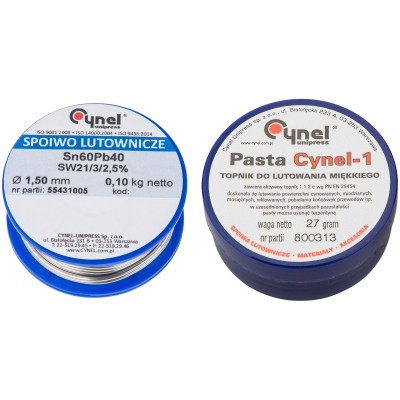 Topex Набір для паяння припій 1.5ммх100г Sn60Cu40 паста 27гр Topex Набір для паяння припій 1.5ммх100г Sn60Cu40 паста 27гр