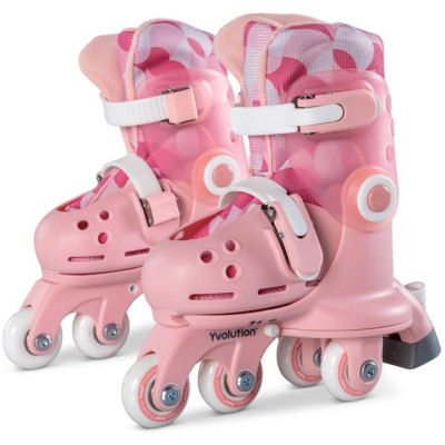Роликові ковзани Yvolution Twista, розмір 30-34, рожевий