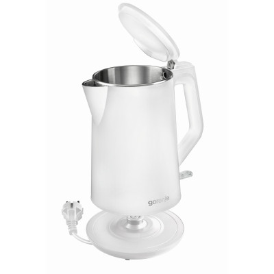 Электрочайник Gorenje 1.5л, пластик, белый матовый (K15DWW)
