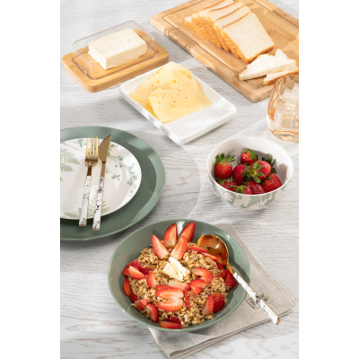 ARDESTO Тарілка обідня Capri, 26.8см, порцеляна, зелений