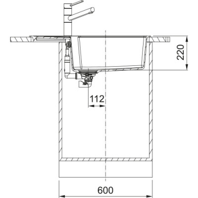 Мийка кухонна Franke Urban, фраграніт, прямокутник, з крилом, 780х500х220мм, чаша - 1, врізна, оборотна, коландер в комплекті, UBG 611-78 XL, миндаль Мийка кухонна Franke Urban, фраграніт, прямокутник, з крилом, 780х500х220мм, чаша - 1, врізна, оборотна, коландер в комплекті, UBG 611-78 XL, миндаль