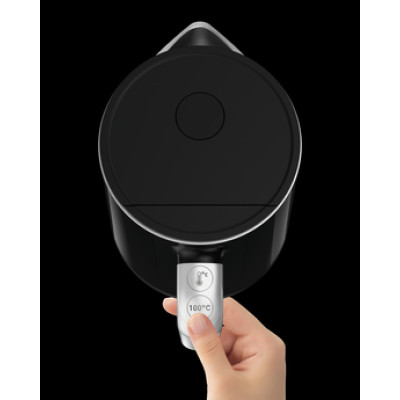 Електрочайник Tefal DIGITAL, 1.7л, LED дисплей, з подвійними стінками, глянець, чорний