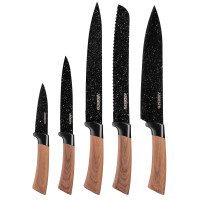 Набір ножів ARDESTO Midori, 5 предметів, нержавіюча сталь, пластик Набір ножів ARDESTO Midori, 5 предметів, нержавіюча сталь, пластик