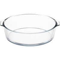 Форма для запікання ARDESTO Black Mars 23x20.8x7см, боросилікатне скло, кругла, прозорий