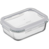 Контейнер для хранения продуктов питания Ardesto Gemini 0.66л, боросиликатное стекло, пластик, прямоугольный, прозрачный