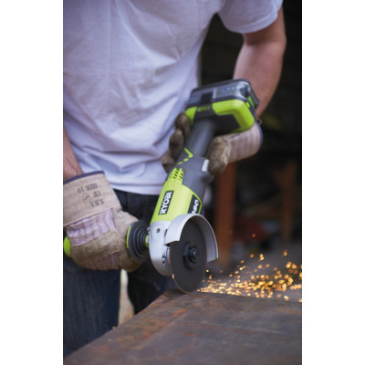 Шлифмашина угловая аккумуляторная Ryobi Ryobi R18AG-0 115мм ONE+ 18В 7500об/мин 2.64кг без АКБ и ЗУ (5133001903)