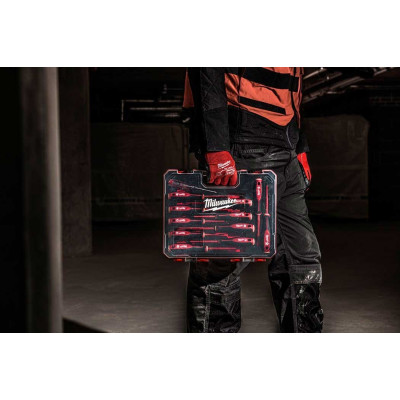 Викрутки Milwaukee діелектричні, SL,PH,PZ,TX, тестер, кейс, набір 12шт