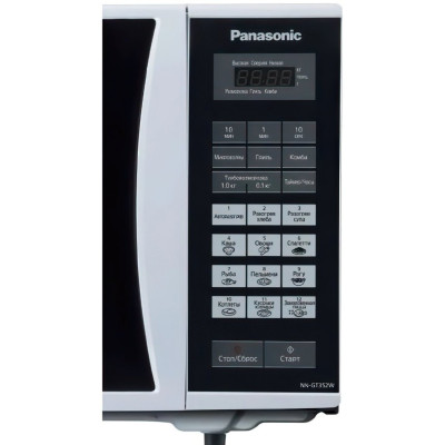 Микроволновая печь Panasonic, 23л, 800Вт, дисплей, белый (NN-GT352WZUE) Микроволновая печь Panasonic, 23л, 800Вт, дисплей, белый (NN-GT352WZUE)