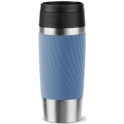 Термочашка Tefal Travel Mug Classic Twist, 360мл, нержавіюча сталь, блакитний Термочашка Tefal Travel Mug Classic Twist, 360мл, нержавіюча сталь, блакитний