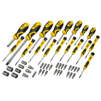 Викрутки Stanley 21 біта, SL,PH,Torx,H, 9 торцевих головок, кейс, набір 49шт