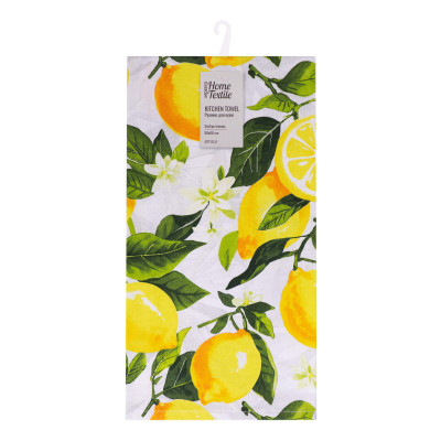 Рушник для кухні ARDESTO Sicilian lemons 50x68см, 100% бавовна, зелений