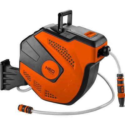 Котушка зі шлангом Neo Tools автоматична 20м+2м шланга 1/2 Котушка зі шлангом Neo Tools автоматична 20м+2м шланга 1/2