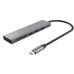 Trust USB-хаб HALYX FAST 3USB+CARD READER USB-C ALUMINIUM