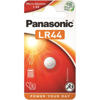 Батарейка Panasonic лужна LR44(A76, AG13, G13A, PX76, GP76A, RW82) блістер, 1 шт.