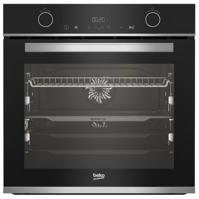 Духовой шкаф Beko электрический, 72л, A+, дисплей, конвекция, черный (BBVM13400XDS)