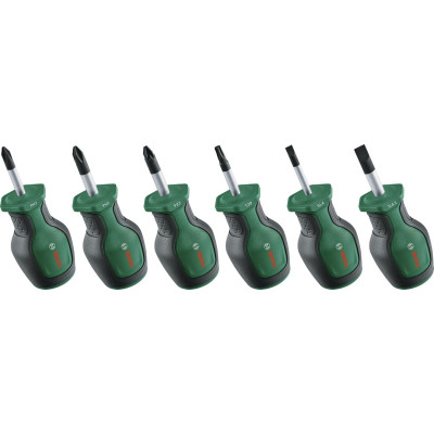 Викрутки Bosch PH, PZ, TX, SL, сталь CrV набір 6шт
