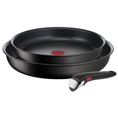 Набор посуды Tefal Ingenio Easy Cook & Clean, сменная ручка, 3предметов, алюминий, бакелит, черный (L1549013) Набор посуды Tefal Ingenio Easy Cook & Clean, сменная ручка, 3предметов, алюминий, бакелит, черный (L1549013)