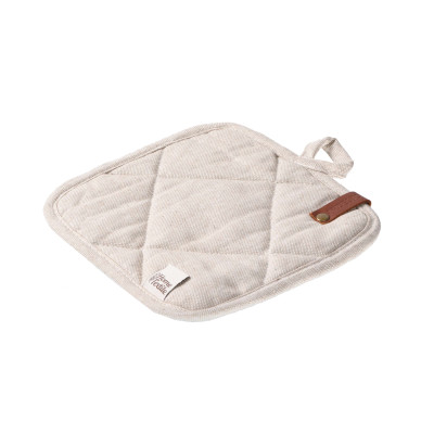 Прихватка ARDESTO Oliver, 20х20см, 100% бавовна, нап-ч: ватин, бежевий