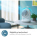 Philips Вентилятор Philips настільний Series 2000, 22см, 28Вт, таймер, поворот 180, білий