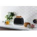Тостер Russell Hobbs Honeycomb 850Вт, широкі слоти, пластик, чорний