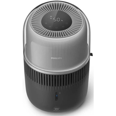 Зволожувач повітря Philips традиційне зволоження Series 4000, 44м2, 4,5л, 300мл/г, сенсорне, режим сну, нічник, чорний