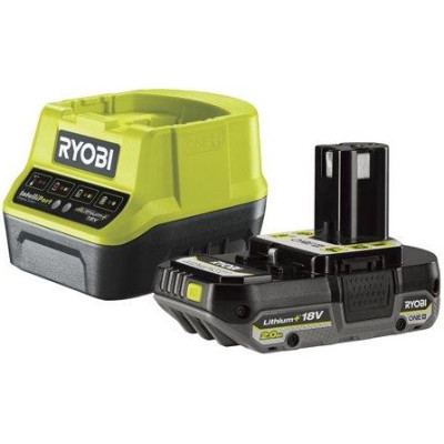Комплект аккумулятора и зарядного устройства Ryobi ONE+ RC18120-120C 18В 1х2А·ч ЗП 2А Комплект аккумулятора и зарядного устройства Ryobi ONE+ RC18120-120C 18В 1х2А·ч ЗП 2А