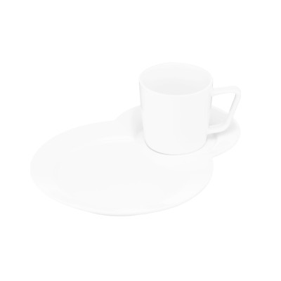Блюдце ARDESTO, 24х18см, фарфор, белый