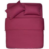 Простирадло на резинці ARDESTO Mix&Match, 160х200+30см, 100% бавовна, сатин, бордовий Простирадло на резинці ARDESTO Mix&Match, 160х200+30см, 100% бавовна, сатин, бордовий
