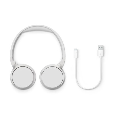 Навушники On-ear Philips TAH4209 BT 5.3, Wireless, Mic, Білий