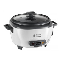 Рисоварка Russell Hobbs Medium, 300Вт, чаша-1.4л, электронное управление, съемная крышка, серо-черный