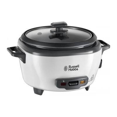 Рисоварка Russell Hobbs Medium, 300Вт, чаша-1.4л, электронное управление, съемная крышка, серо-черный