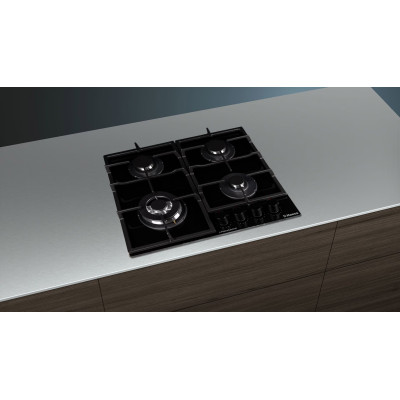 Варильна поверхня Hansa газова, 59см, чавун, чорний Варильна поверхня Hansa газова, 59см, чавун, чорний