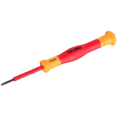 Викрутка Tolsen Premium плоска, прецизійна, діелектрична, 3х0.5х50мм