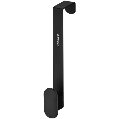 Дверний вішак на 1 гачок ARDESTO Minimalism 3x3x20см, метал, пластик, чорний Дверний вішак на 1 гачок ARDESTO Minimalism 3x3x20см, метал, пластик, чорний
