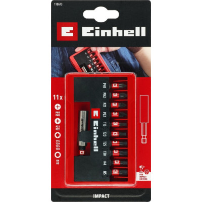 Набір ударних біт Einhell 25мм кейс 11шт 0.12кг