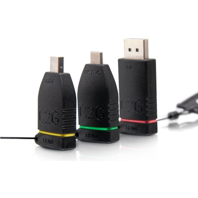Комплект переходников retractable C2G Adapter Ring HDMI > mini Display Port, Display Port, USB-C (CG84269)