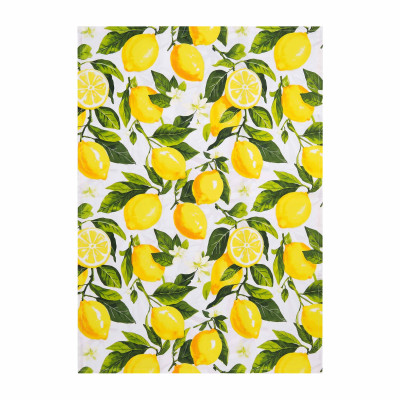 Рушник для кухні ARDESTO Sicilian lemons 50x68см, 100% бавовна, зелений
