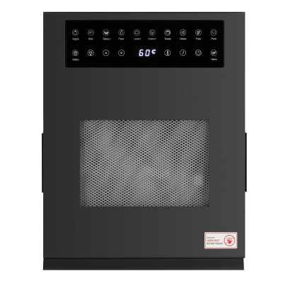 ARDESTO Сушарка для продуктів FDB-1242, 850Вт, піддонів -12x3см, макс-70°С, таймер, електр. управління, нерж., чорний