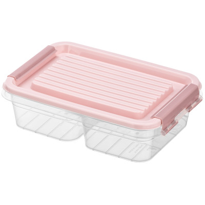 Контейнер двосекційний для зберігання харчових продуктів ARDESTO Fresh 2х0.25л, пластик, прямокутна, рожевий Контейнер двосекційний для зберігання харчових продуктів ARDESTO Fresh 2х0.25л, пластик, прямокутна, рожевий
